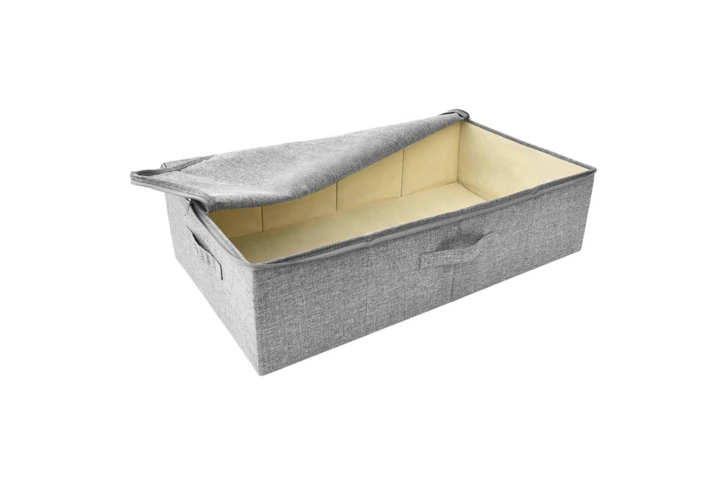 vidaXL 332905 Storage Box Fabric 70x40x18cm Grey-5