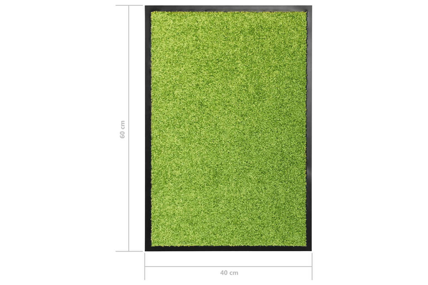 vidaXL 323427 Doormat Washable Green 40x60cm-6