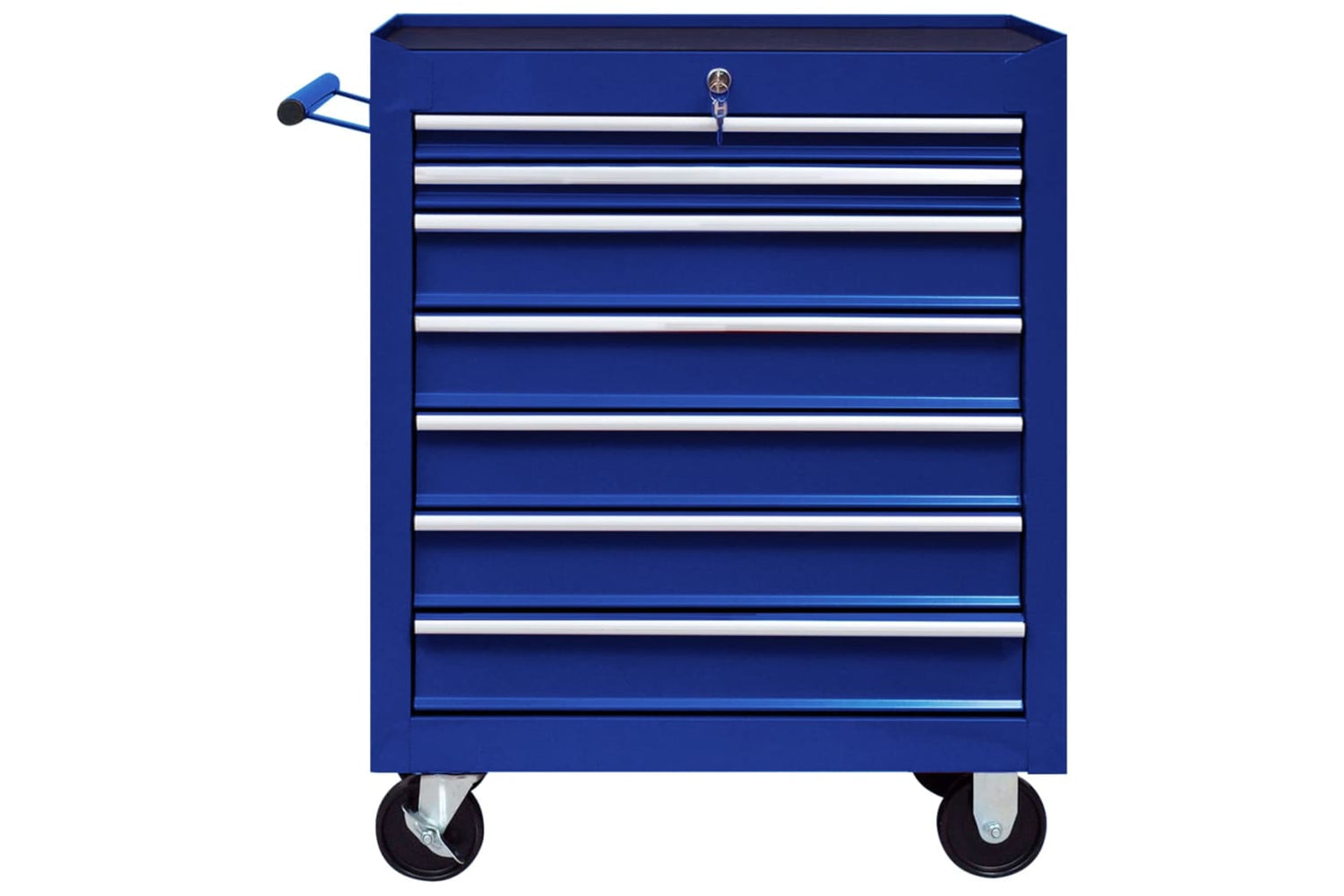 vidaXL 147173 Workshop Tool Trolley with 7 Drawers | Blue-3