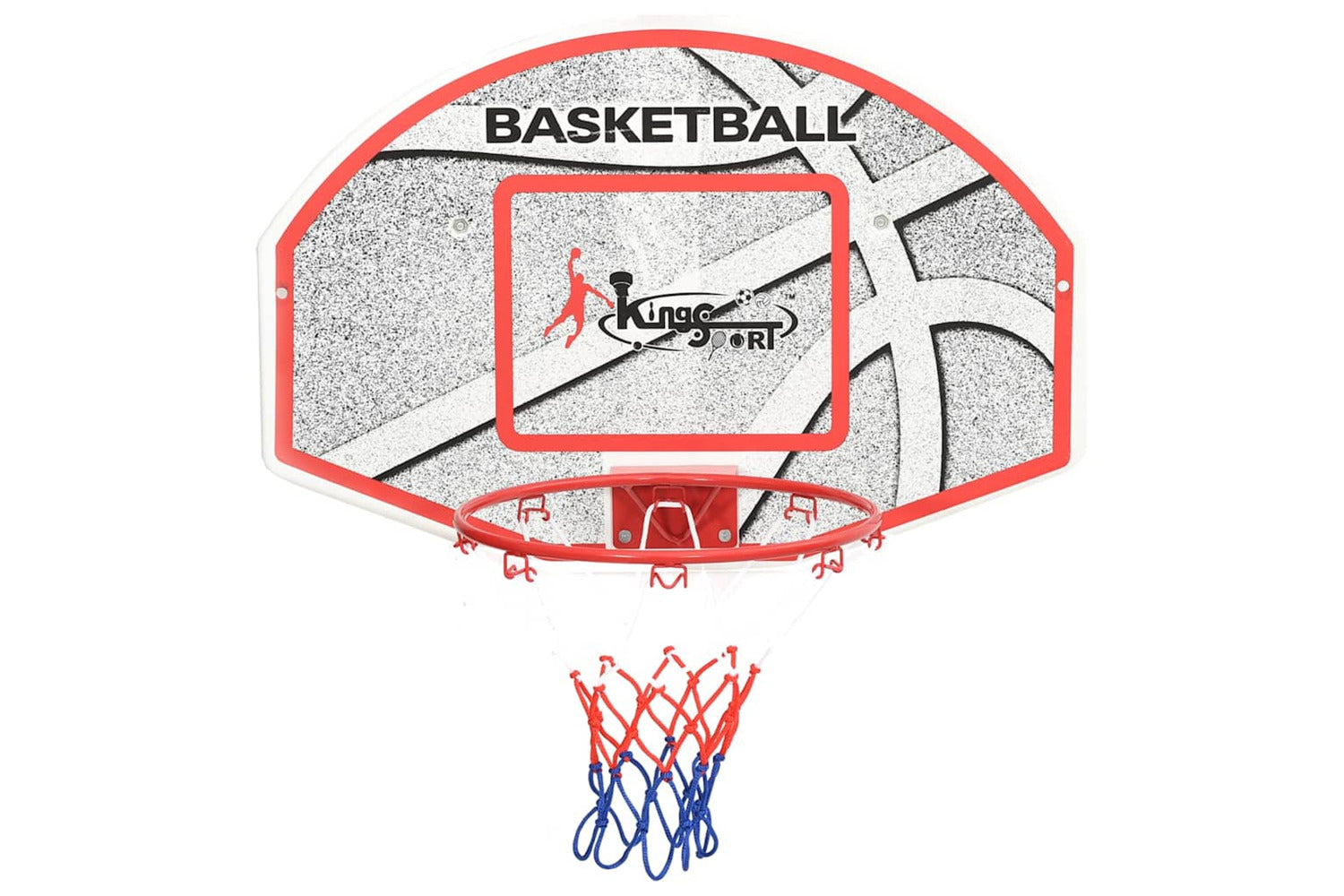 Vidaxl Five Piece Wall Mounted Basketball Backboard Set 66x44.5 Cm-3
