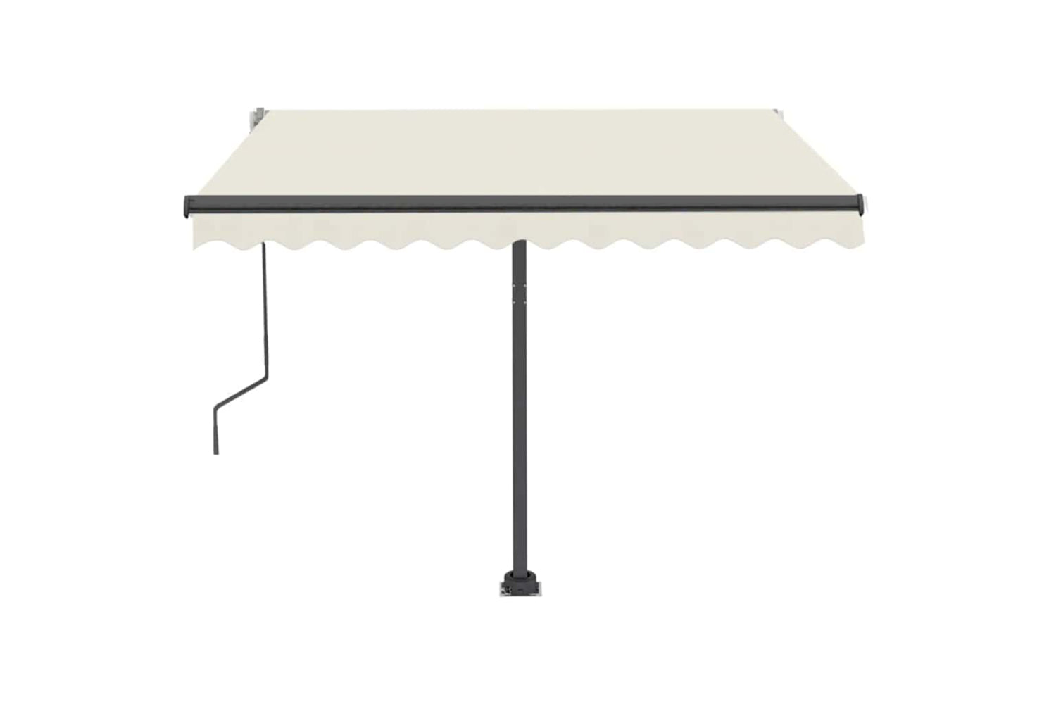 Vidaxl Manual Retractable Awning With Led 350x250 Cm Cream-5