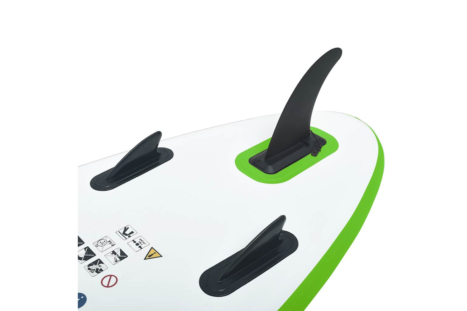 Vidaxl Inflatable Stand Up Paddle Board Set Green And White-7