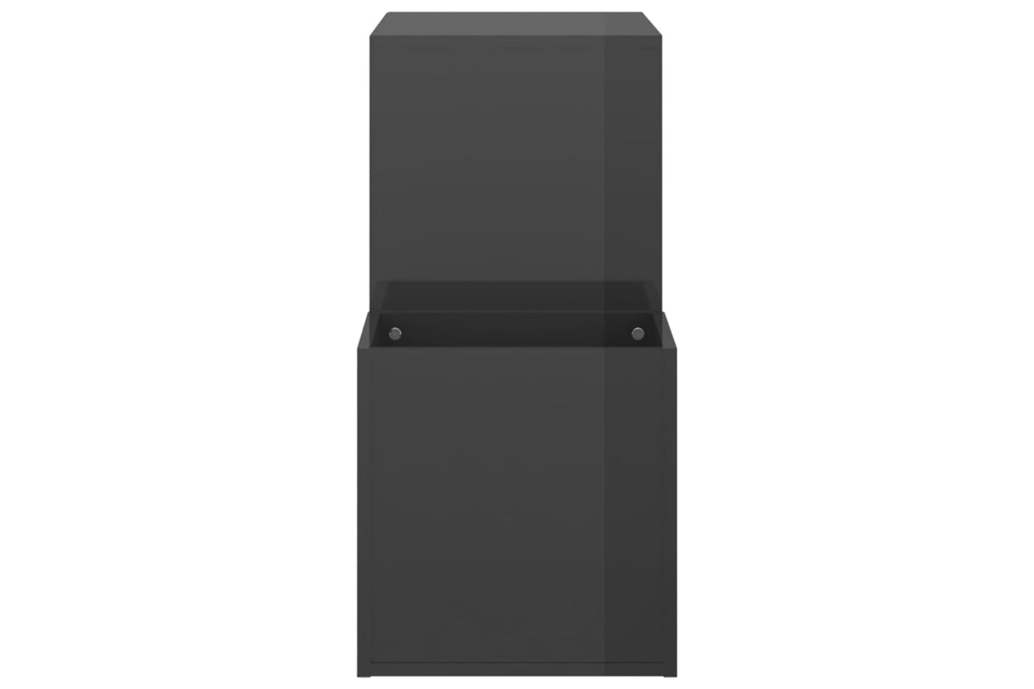 vidaXL 808259 Hall Shoe Cabinet High Gloss Grey 105x35.5x70cm Engineered Wood-5