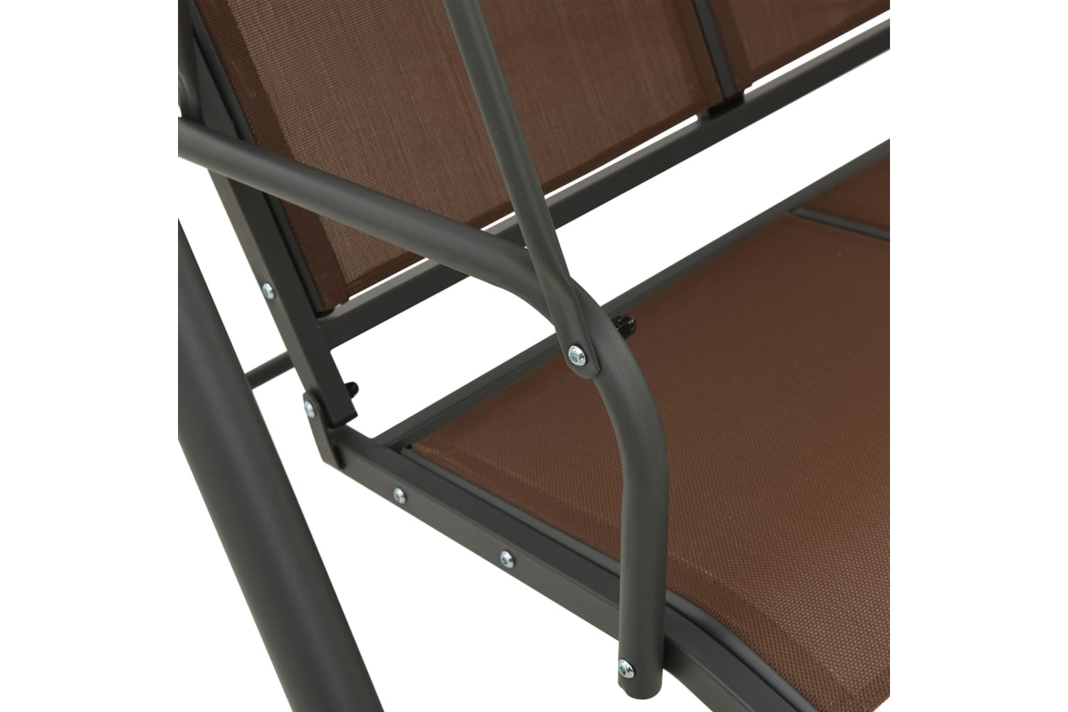Vidaxl 41422 Garden Swing Bench With Canopy Coffee-5