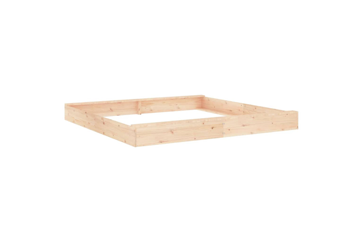 vidaXL 825044 Sandbox With Seats Square Solid Wood Pine-5