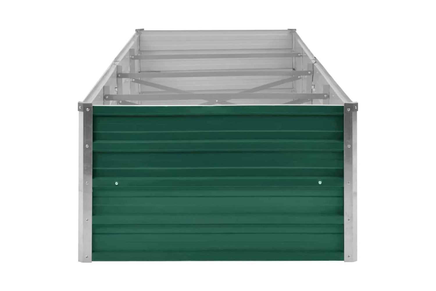 vidaXL 44847 Garden Raised Bed Galvanised Steel 320x80x45cm Green-4