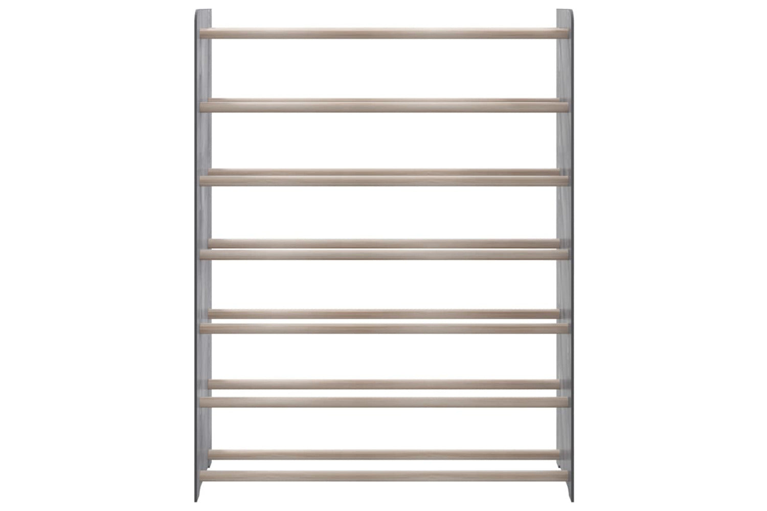 vidaXL 327356 Shoe Rack Grey 90x24x117cm Engineered Wood