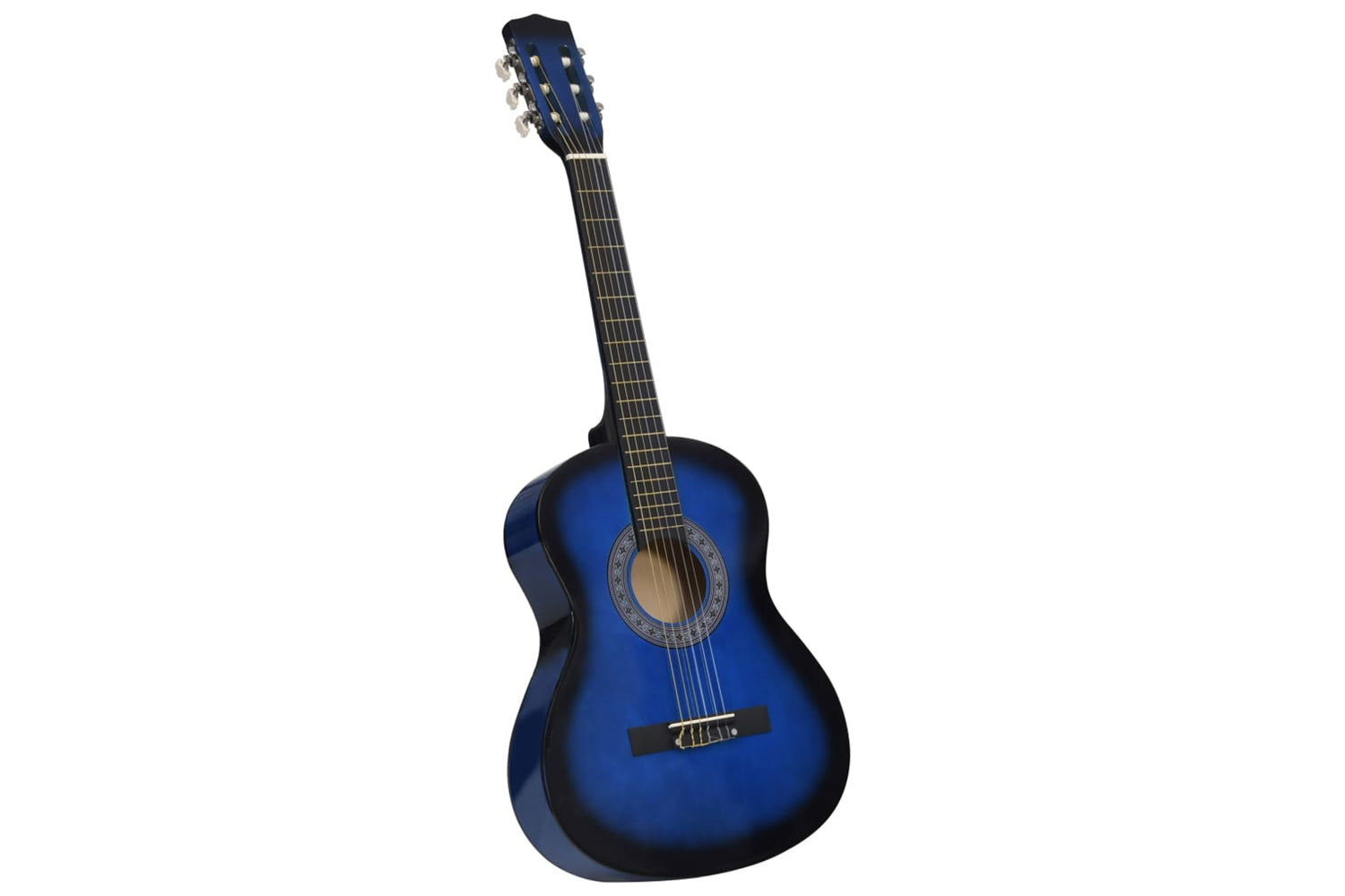 vidaXL 3055888 Classical Guitar For Beginner With Bag Blue 3/4 36"-2