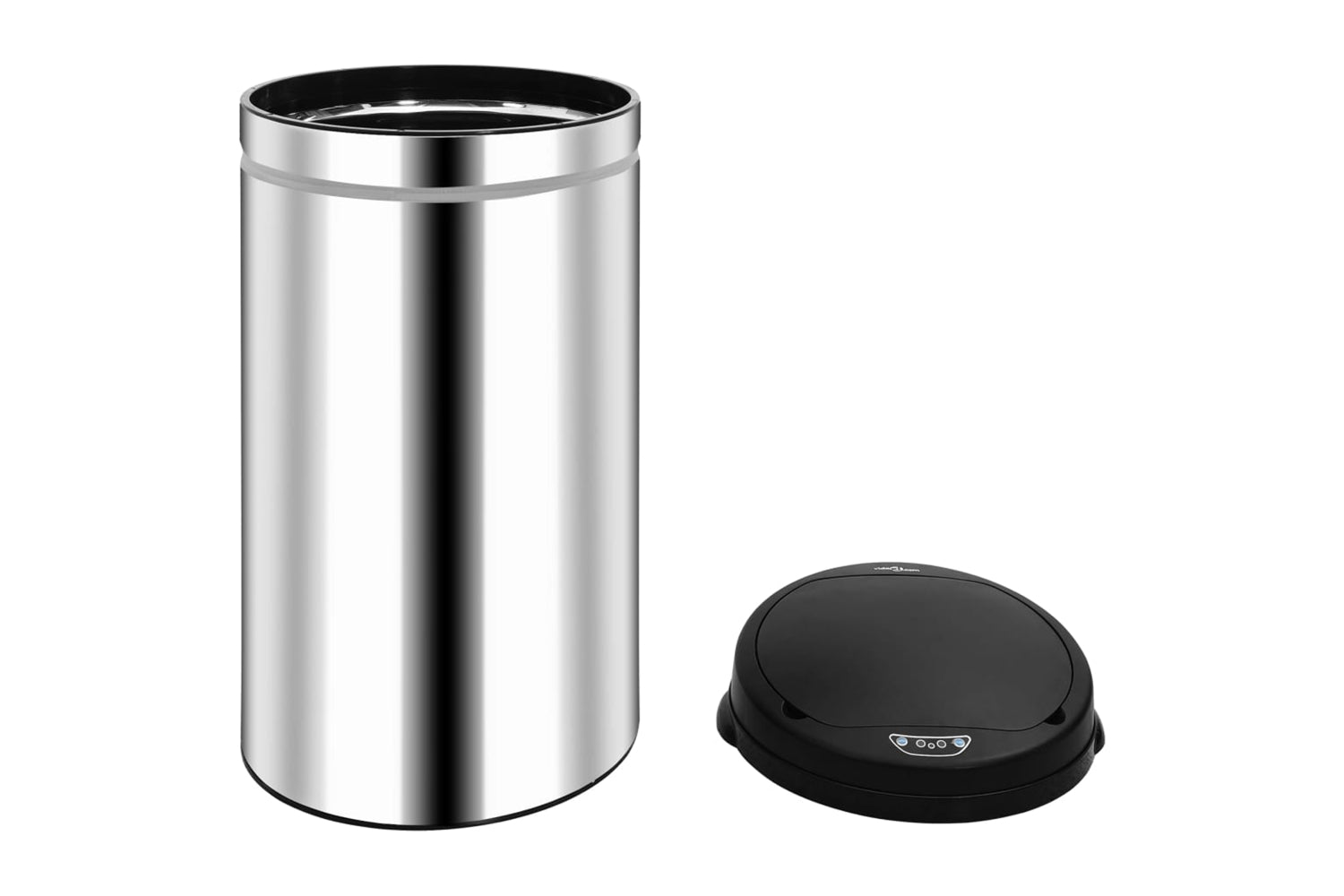 Vidaxl 322694 Automatic Sensor Dustbin 50 L Stainless Steel-4