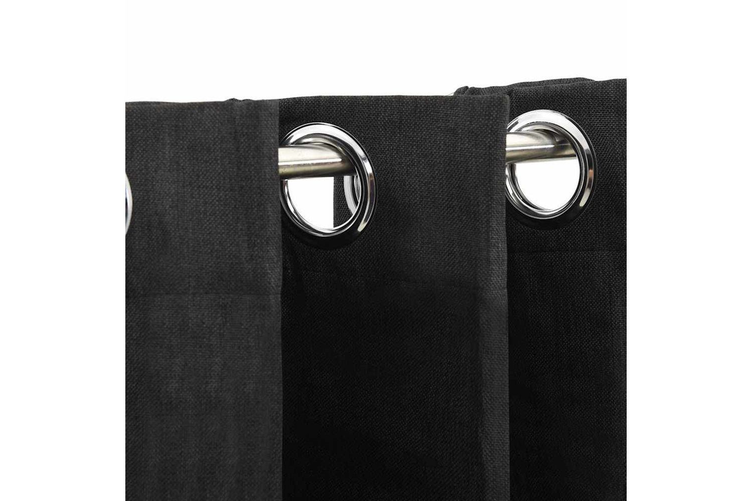 Vidaxl 321162 Linen-look Blackout Curtains 2 Pcs Anthracite 140x245cm-2