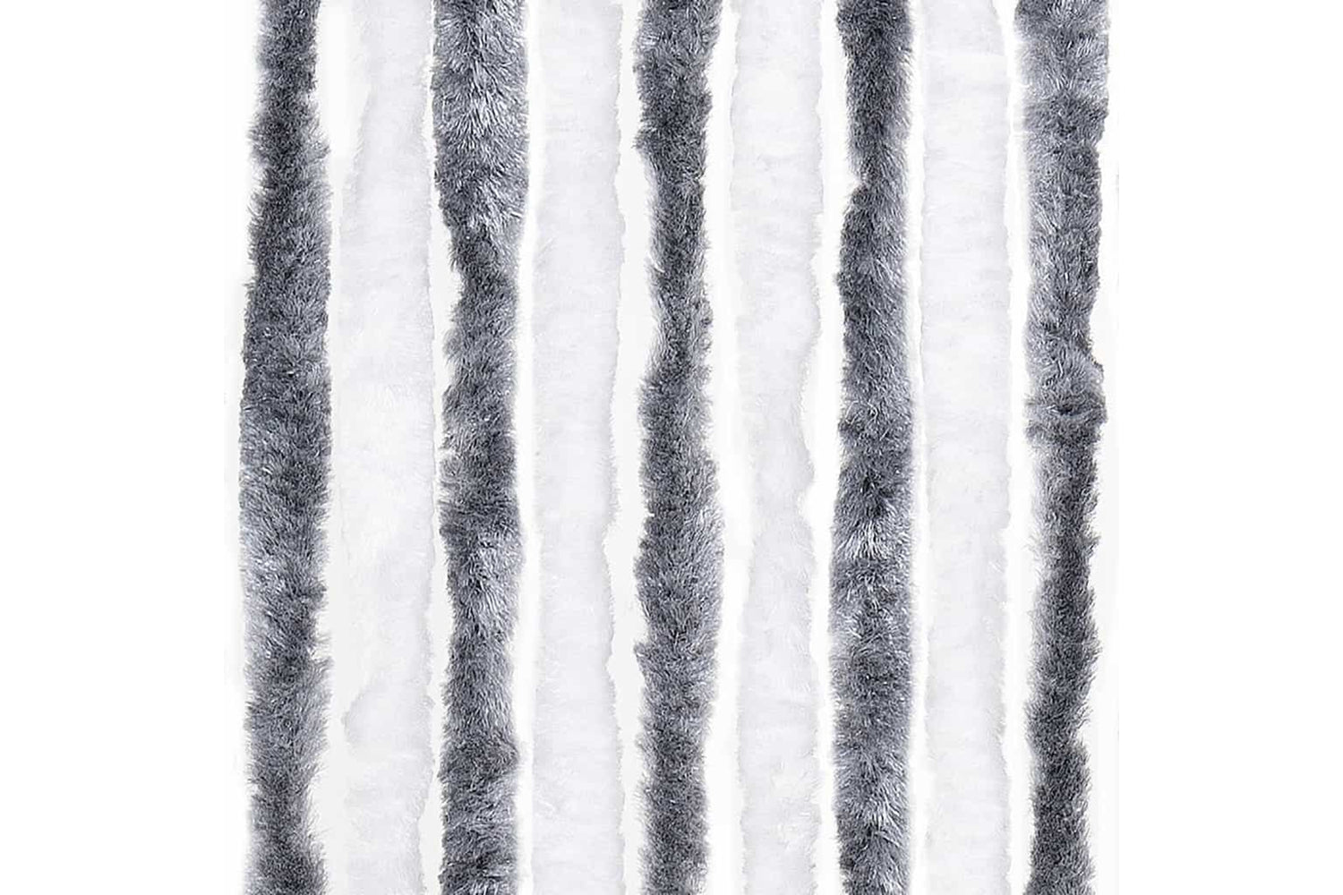 vidaXL Insect Curtain Grey And White 56x200cm Chenille-5