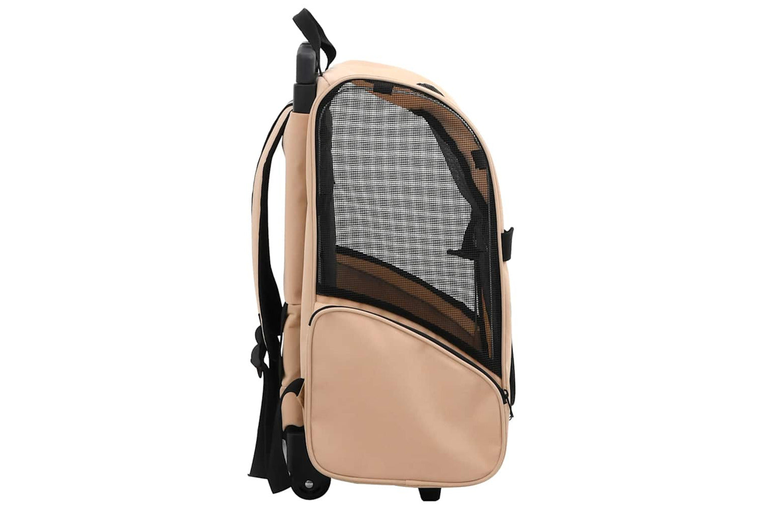 Vidaxl Foldable Multipurpose Pet Trolley Beige-3