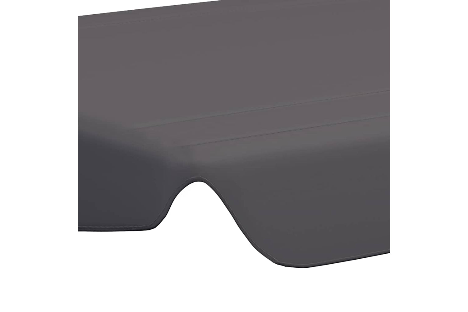 Vidaxl Replacement Canopy For Garden Swing Anthracite 150/130x105/70cm-4