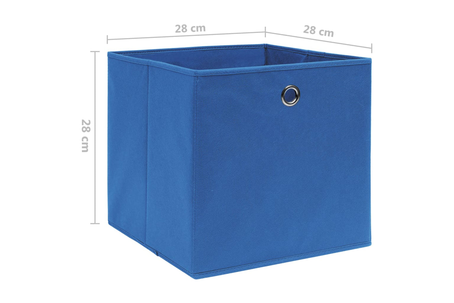 vidaXL 325197 Storage Boxes 10 Pcs Non-woven Fabric 28x28x28cm Blue-5