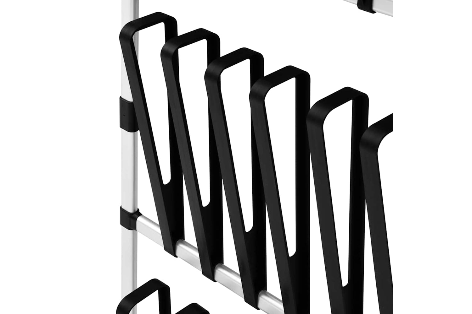 Vidaxl 321110 Telescopic Boot Rack With Rods Aluminium-5