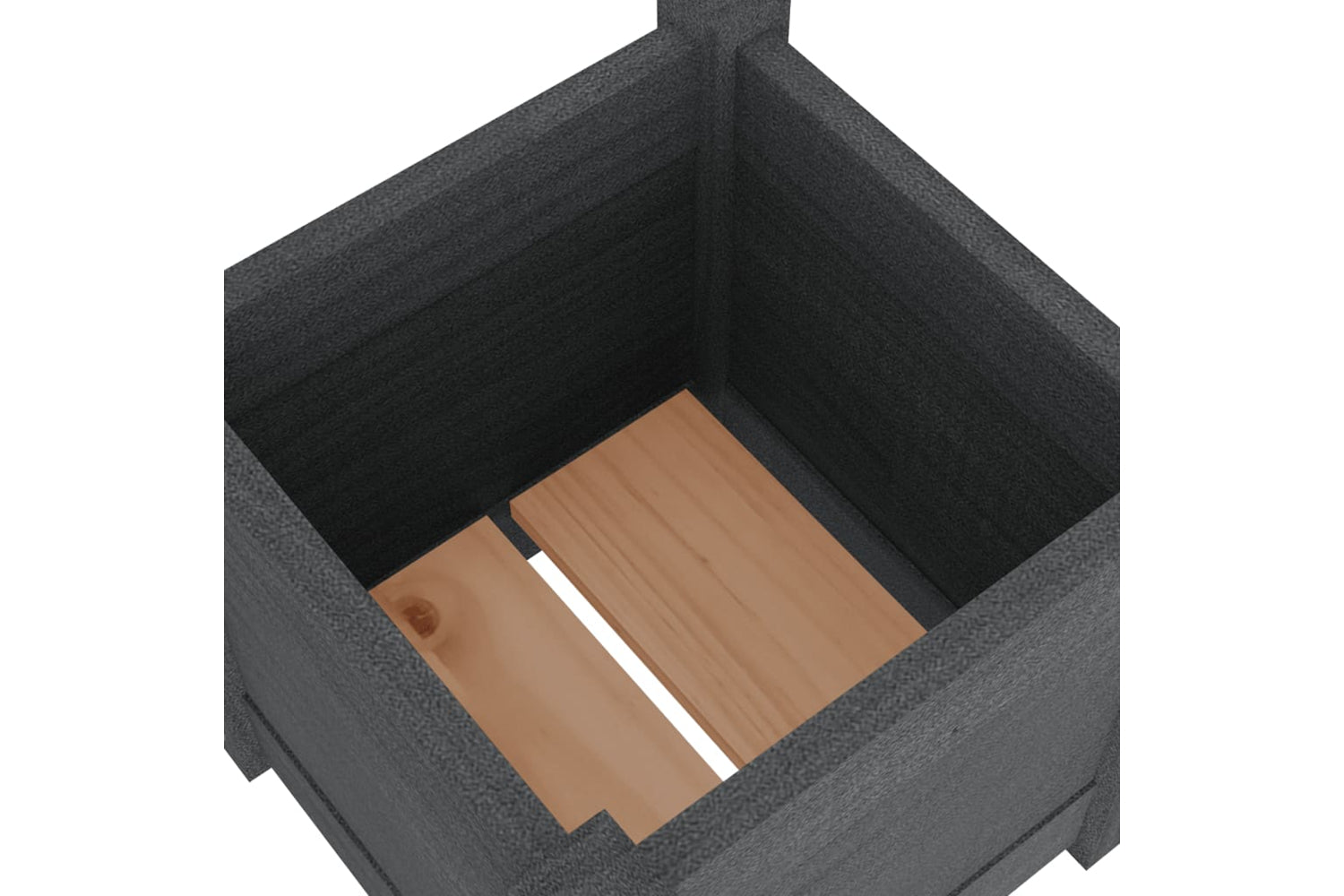 vidaXL 810527 Garden Planters 2 Pcs Grey 31x31x31cm Solid Pinewood-6