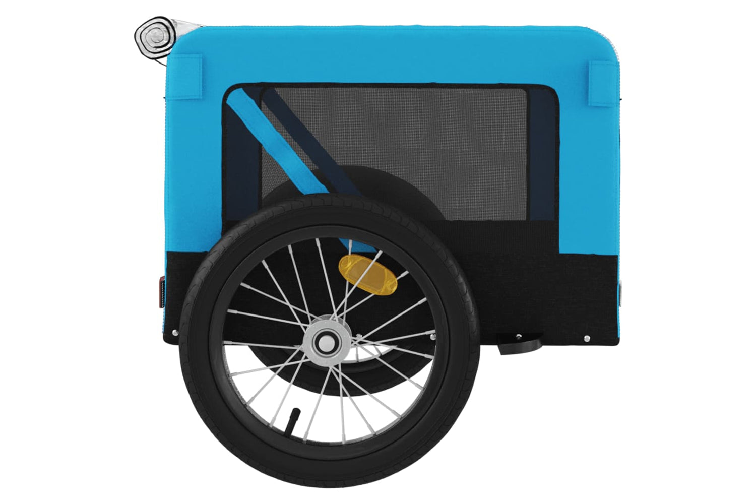 Vidaxl 93918 Pet Bike Trailer Blue And Black Oxford Fabric&iron-7