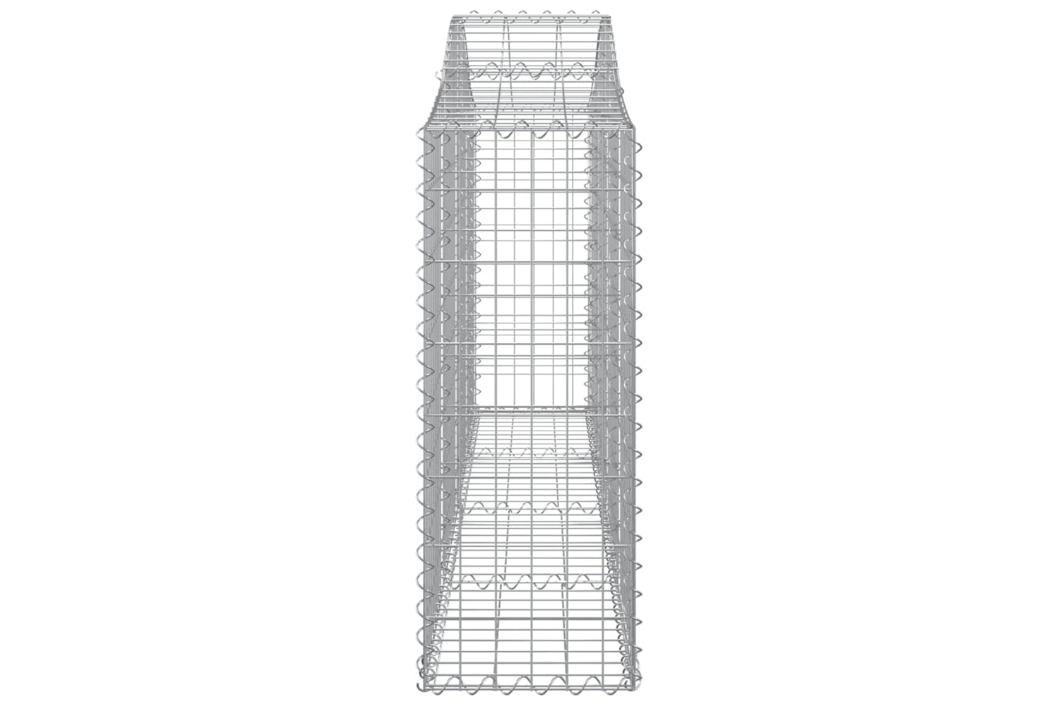 vidaXL 3145423 Arched Gabion Baskets 18 Pcs 200x30x80/100cm Galvanised Iron-4