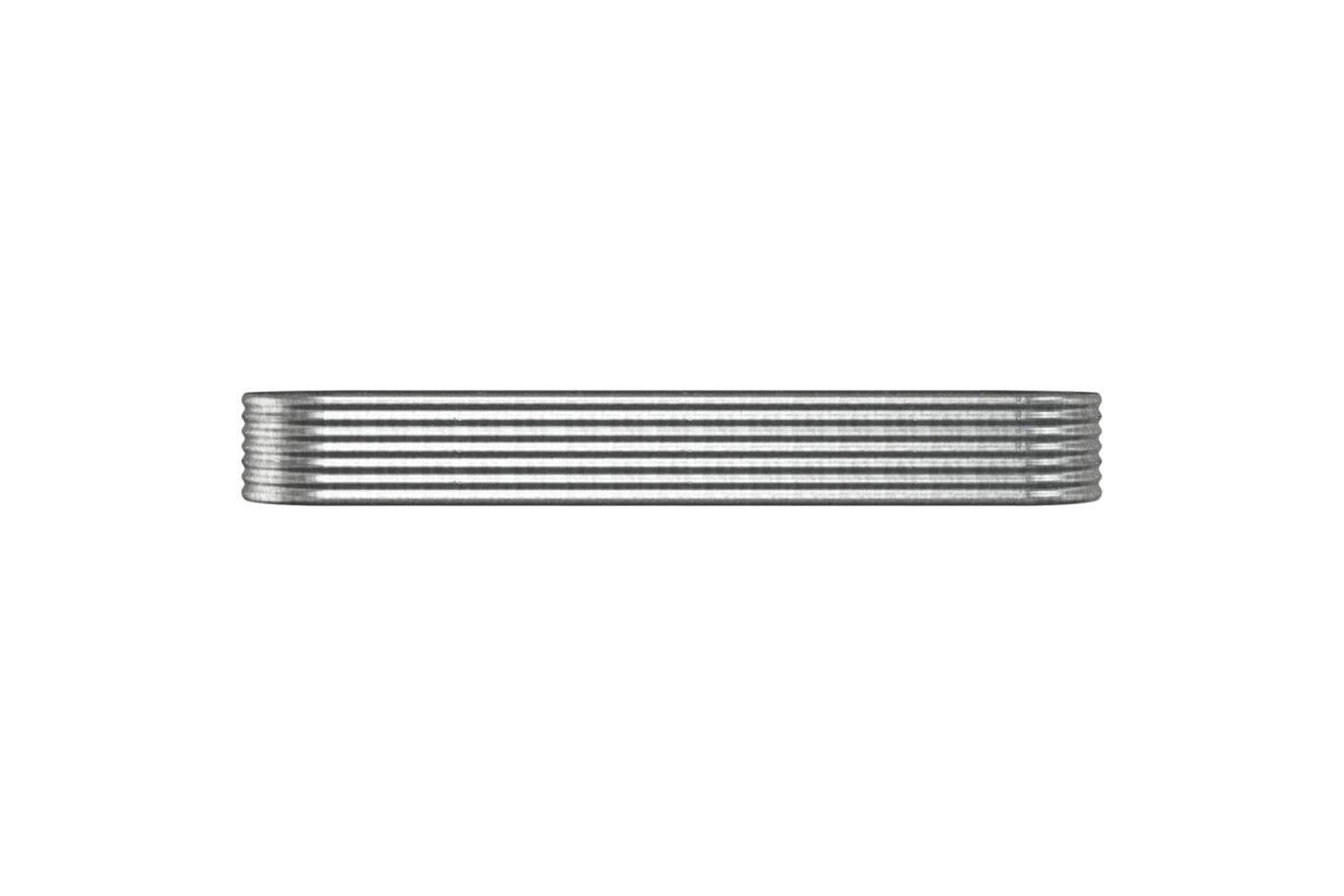 vidaXL 318927 Garden Raised Bed Powder-coated Steel 296x80x36cm Silver-2