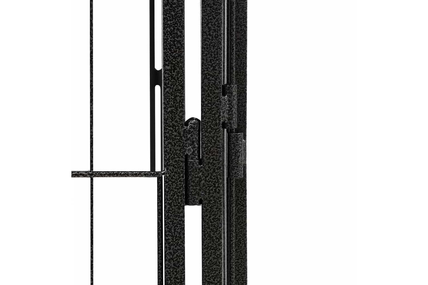 vidaXL 171793 Dog Playpen 4 Panels Black 50x100cm Powder-coated Steel-4