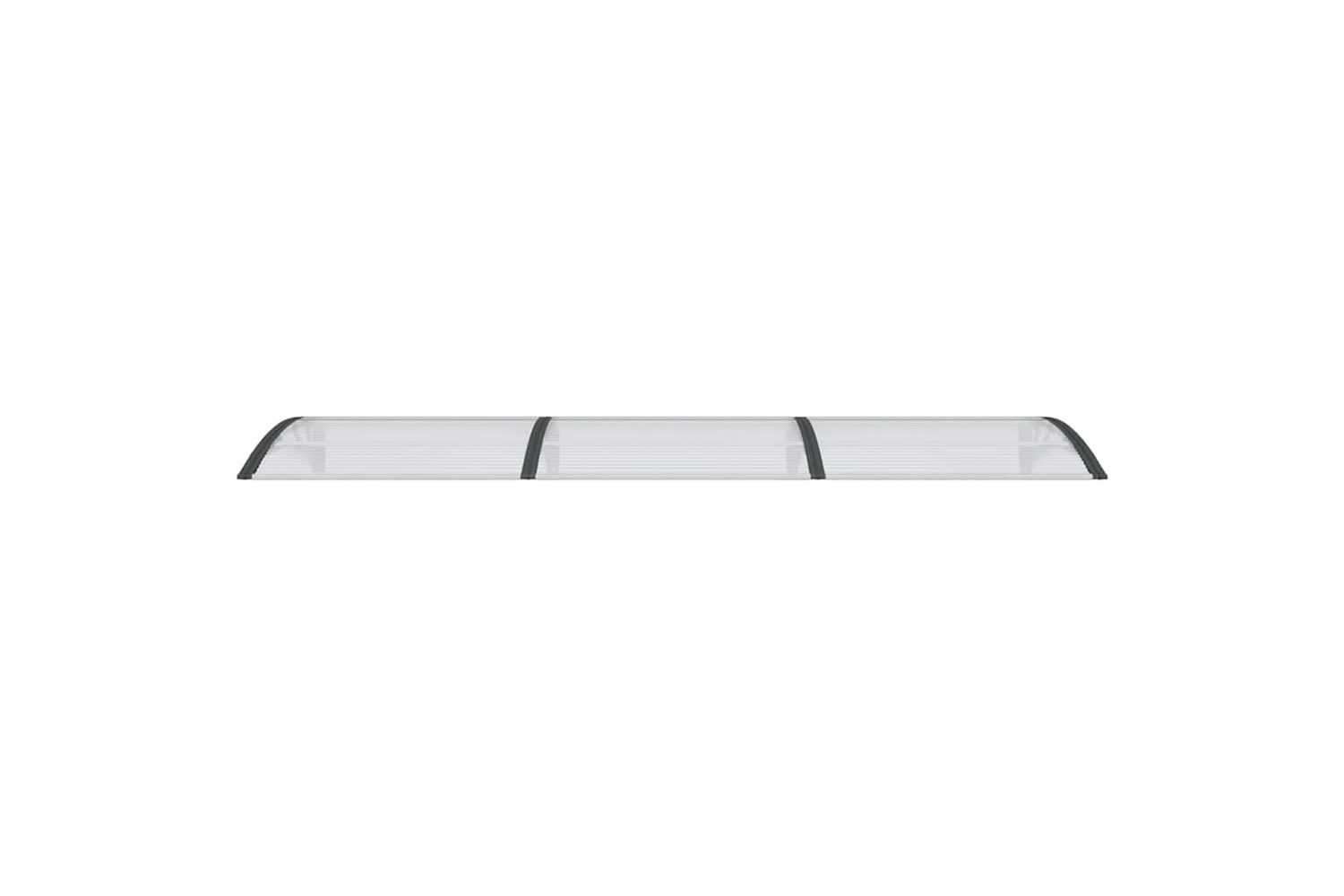 vidaXL 153578 Door Canopy Black And Transparent 300x80cm Polycarbonate-3