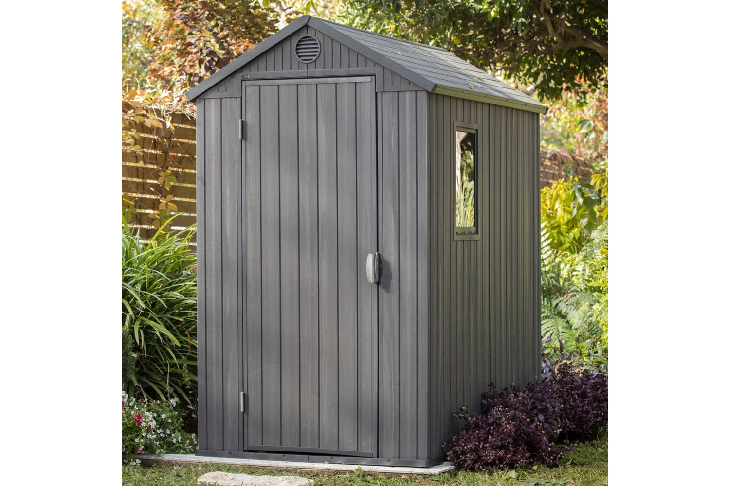 Keter 432439 Garden Shed Darwin 46 Grey Woodlook-5
