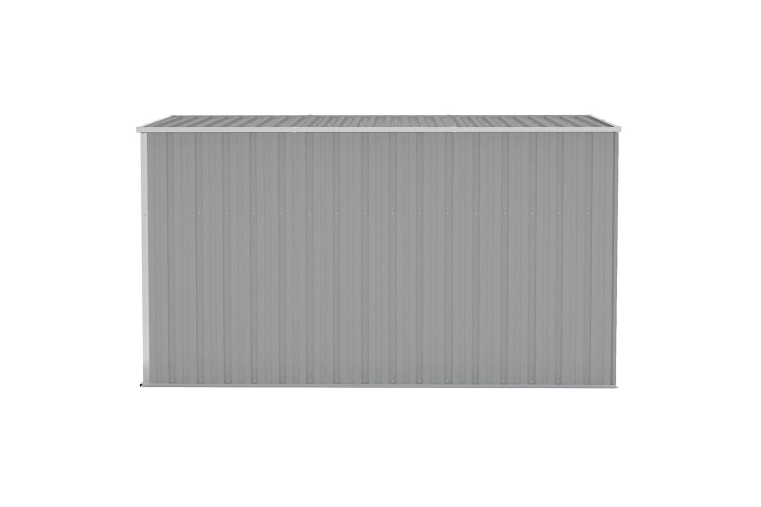 vidaXL 316226 Wall-mounted Garden Shed Grey 118x288x178cm Galvanised Steel-3