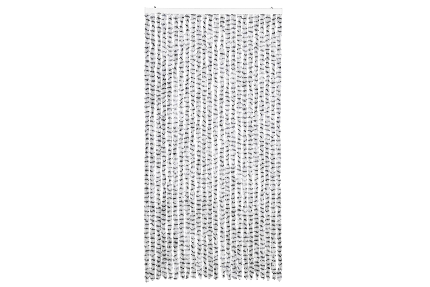 vidaXL Insect Curtain Light And Dark Grey 100x220cm Chenille-2