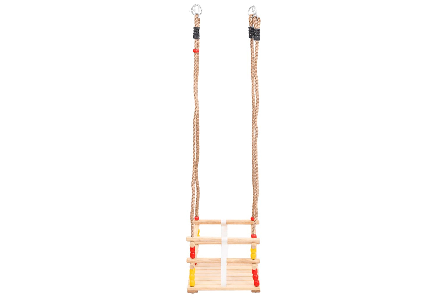 Vidaxl Baby Swing With Safety Belt Solid Pinewood-3