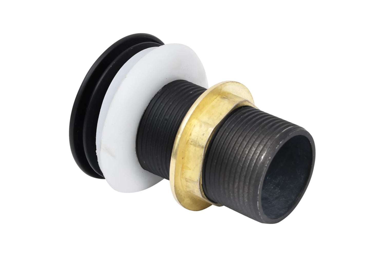vidaXL 149061 Push Drain Without Overflow Function Black 6.4x6.4x9.1cm-4