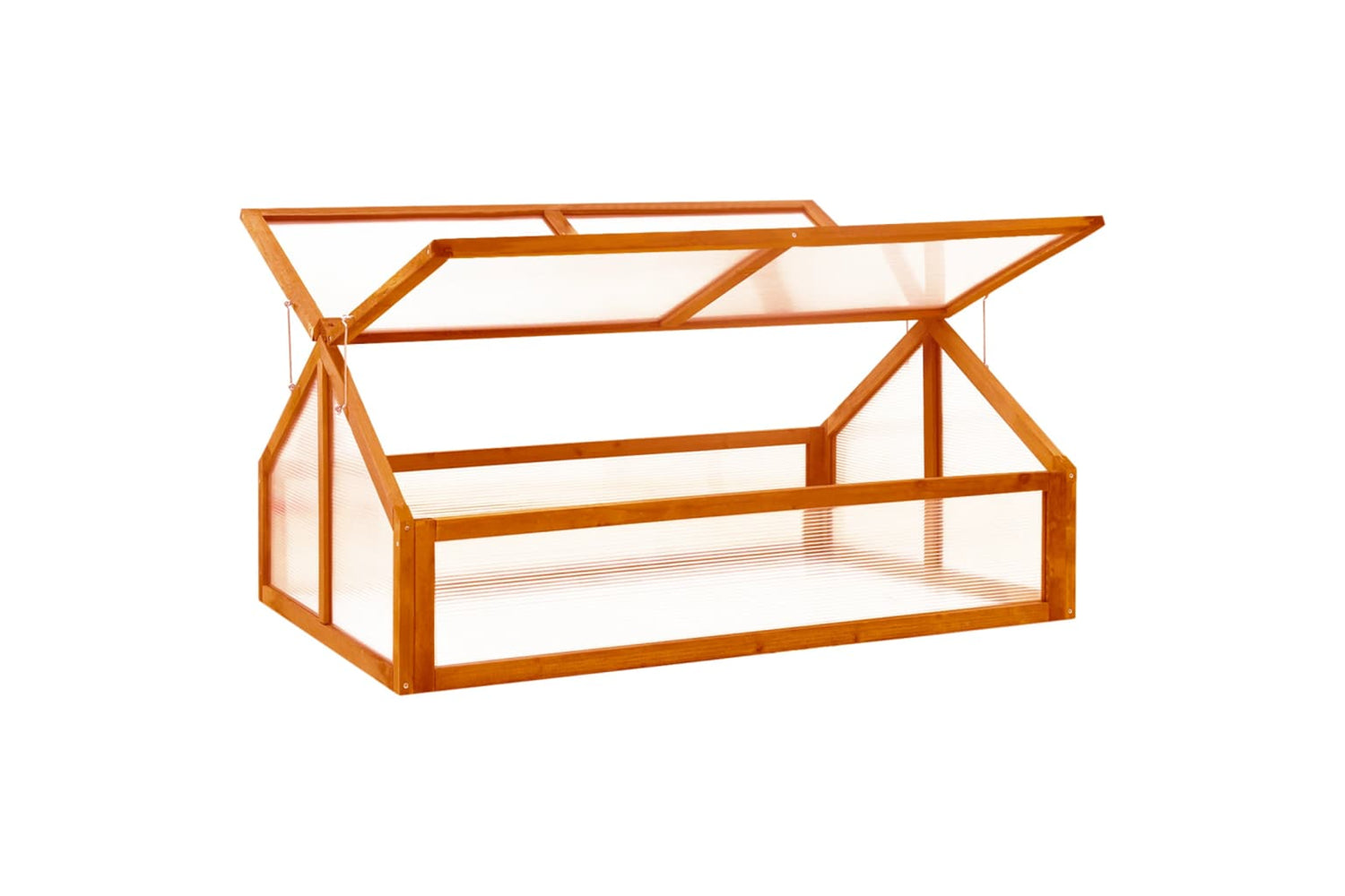 vidaXL 316415 Greenhouse Brown 114x80x50cm Firwood-2