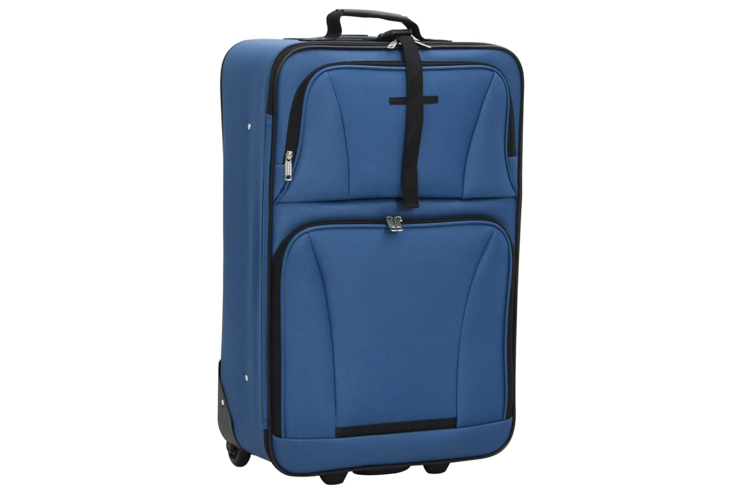 vidaXL 4002829 5 Piece Travel Luggage Set Bule Fabric-3