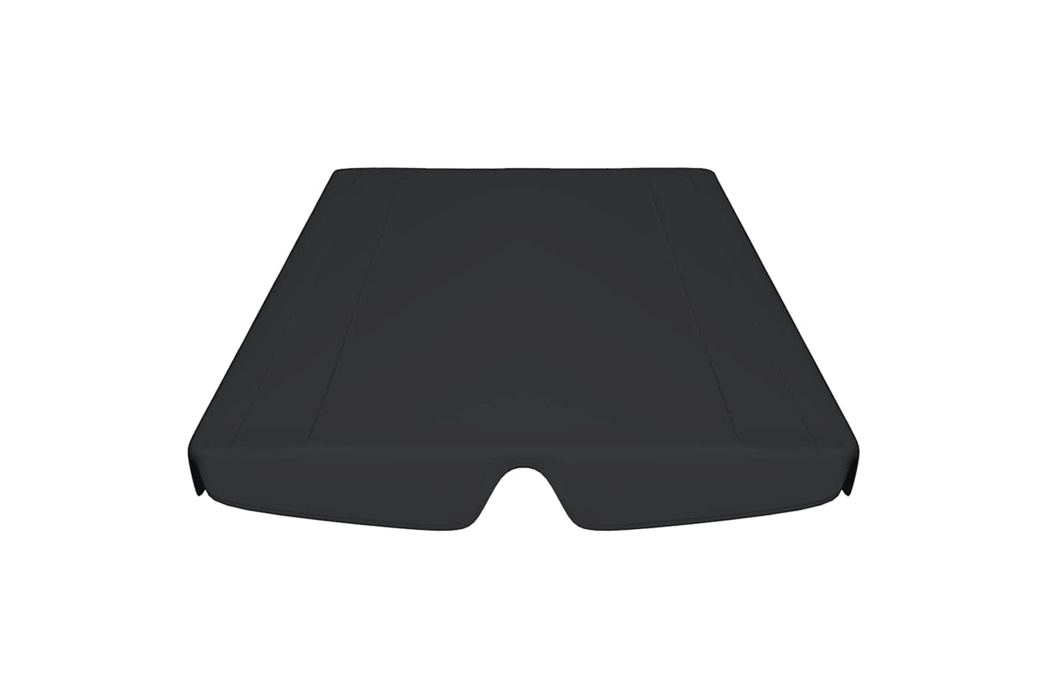 Vidaxl Replacement Canopy For Garden Swing Black 188/168x145/110 Cm-3
