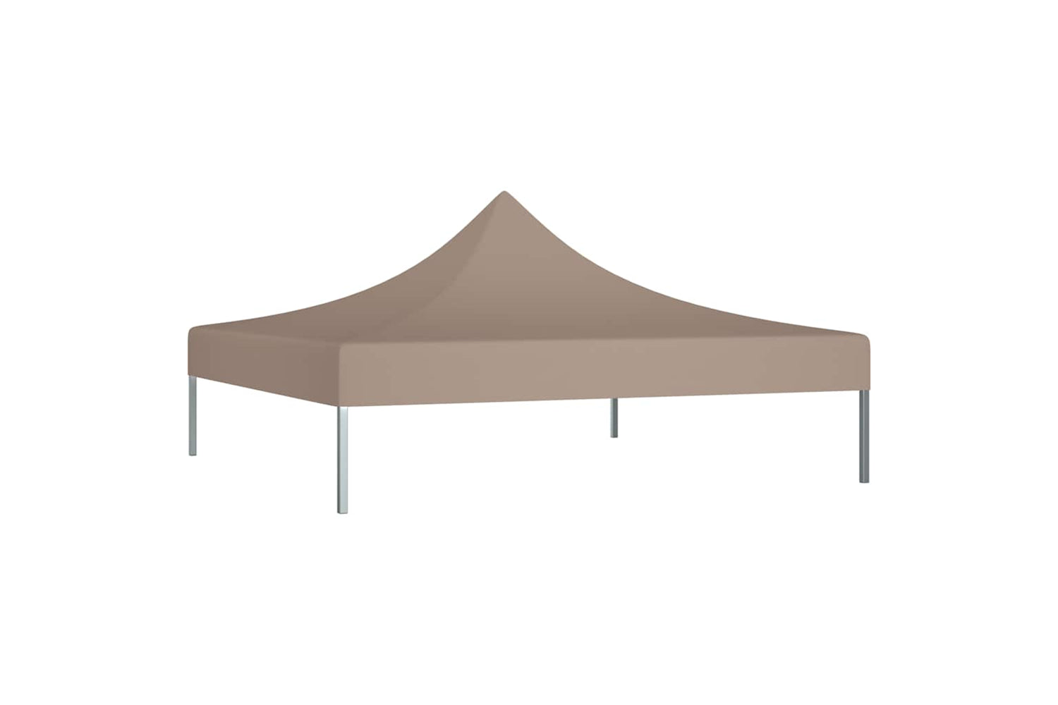 Vidaxl Party Tent Roof 3x3 M Taupe 270 G/m2-2
