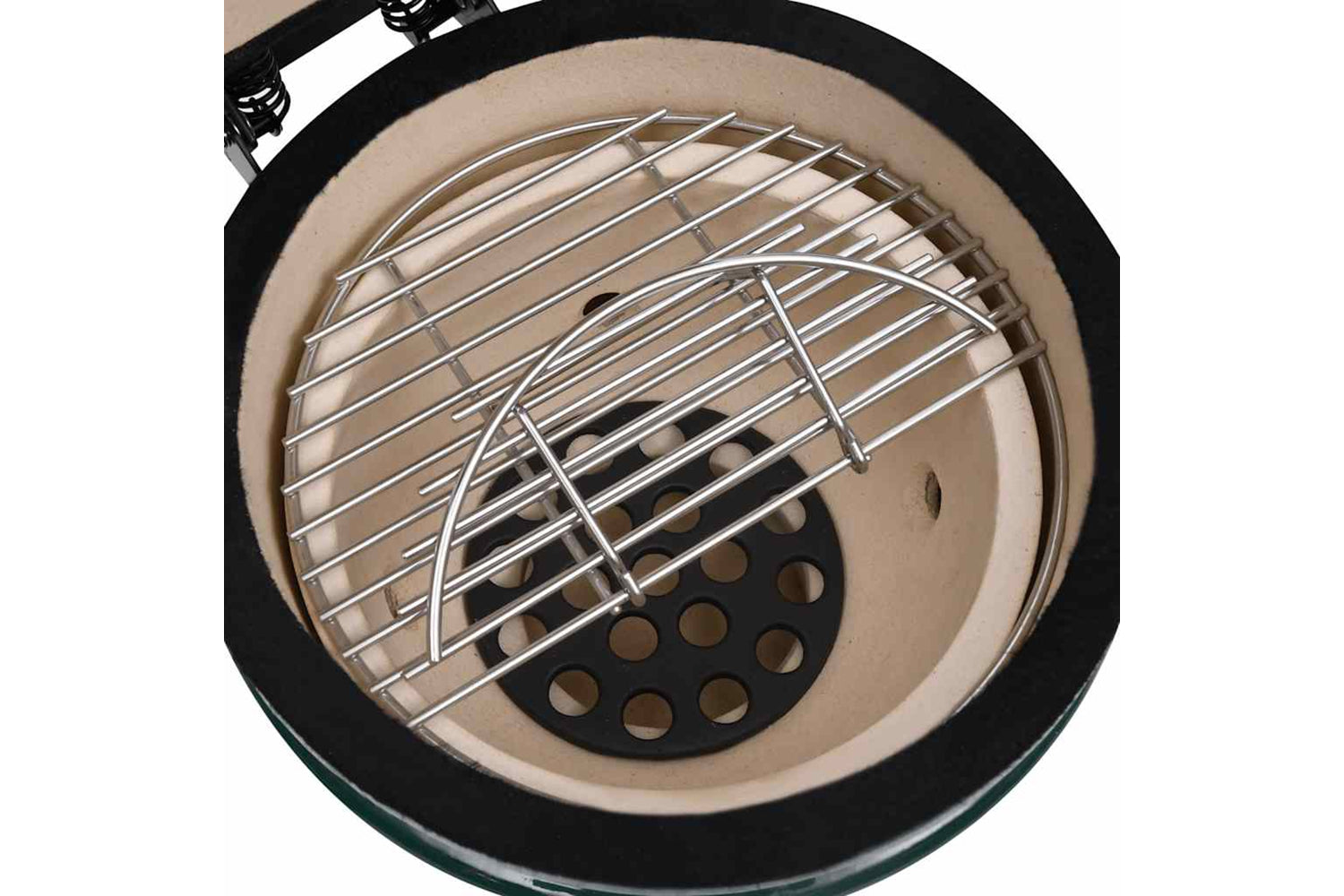Vidaxl 2-in-1 Kamado Barbecue Grill Smoker Ceramic 56 Cm Green-8