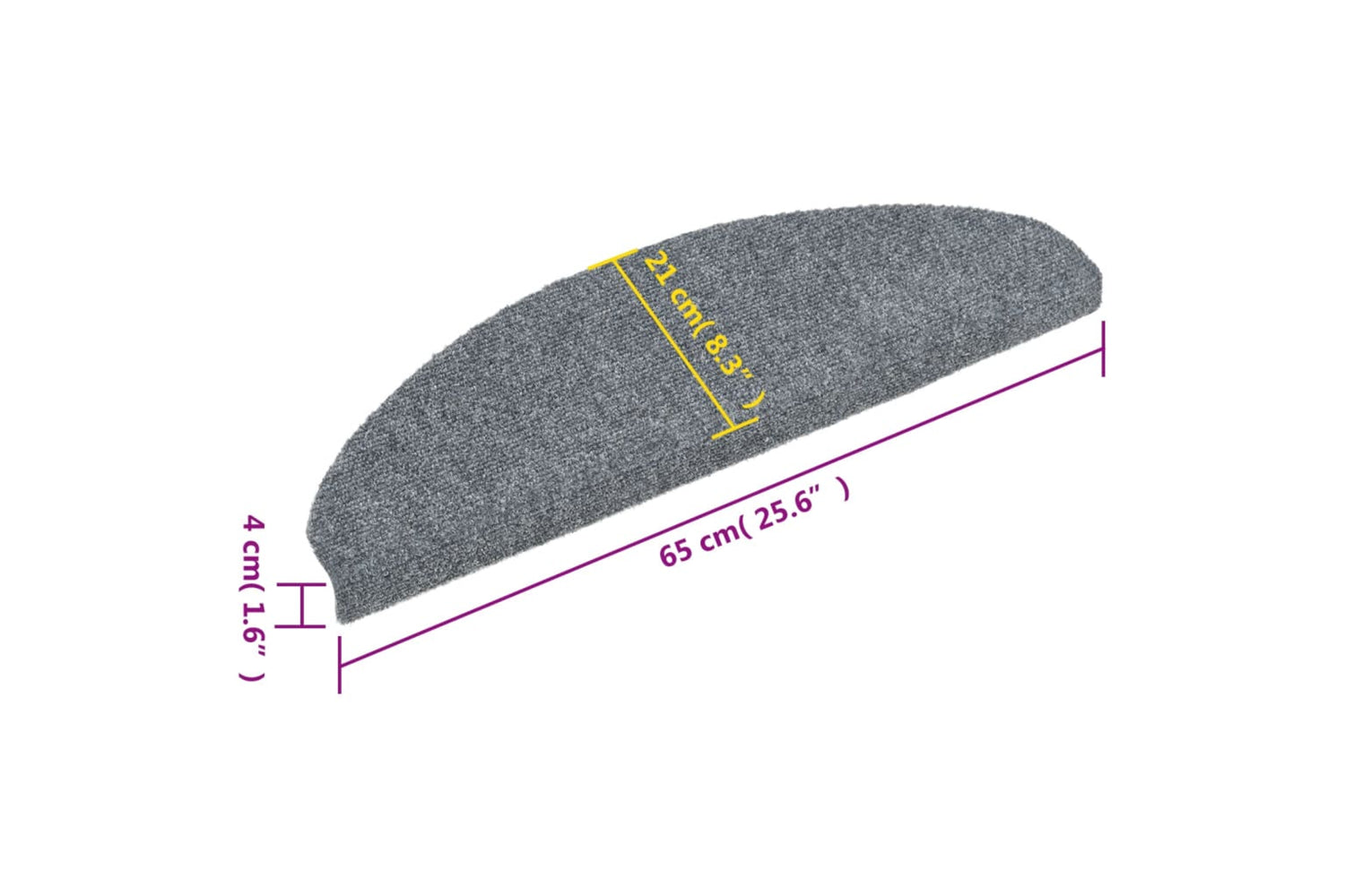 vidaXL 149704 Self-adhesive Stair Mats 5 Pcs Light Grey 65x21x4cm Needle Punch-7