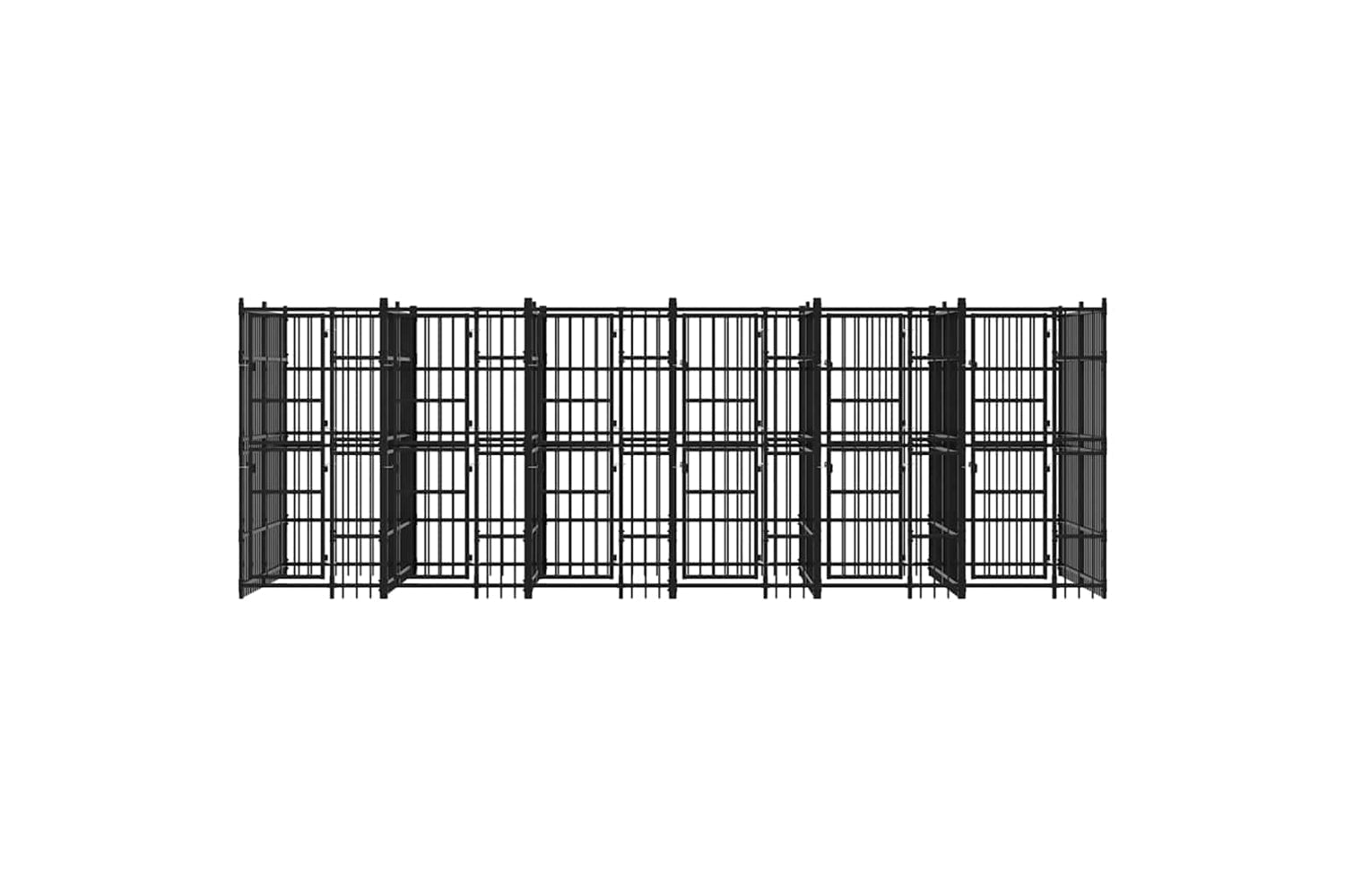 Vidaxl 3097941 Outdoor Dog Kennel Steel 11.06 M2-4