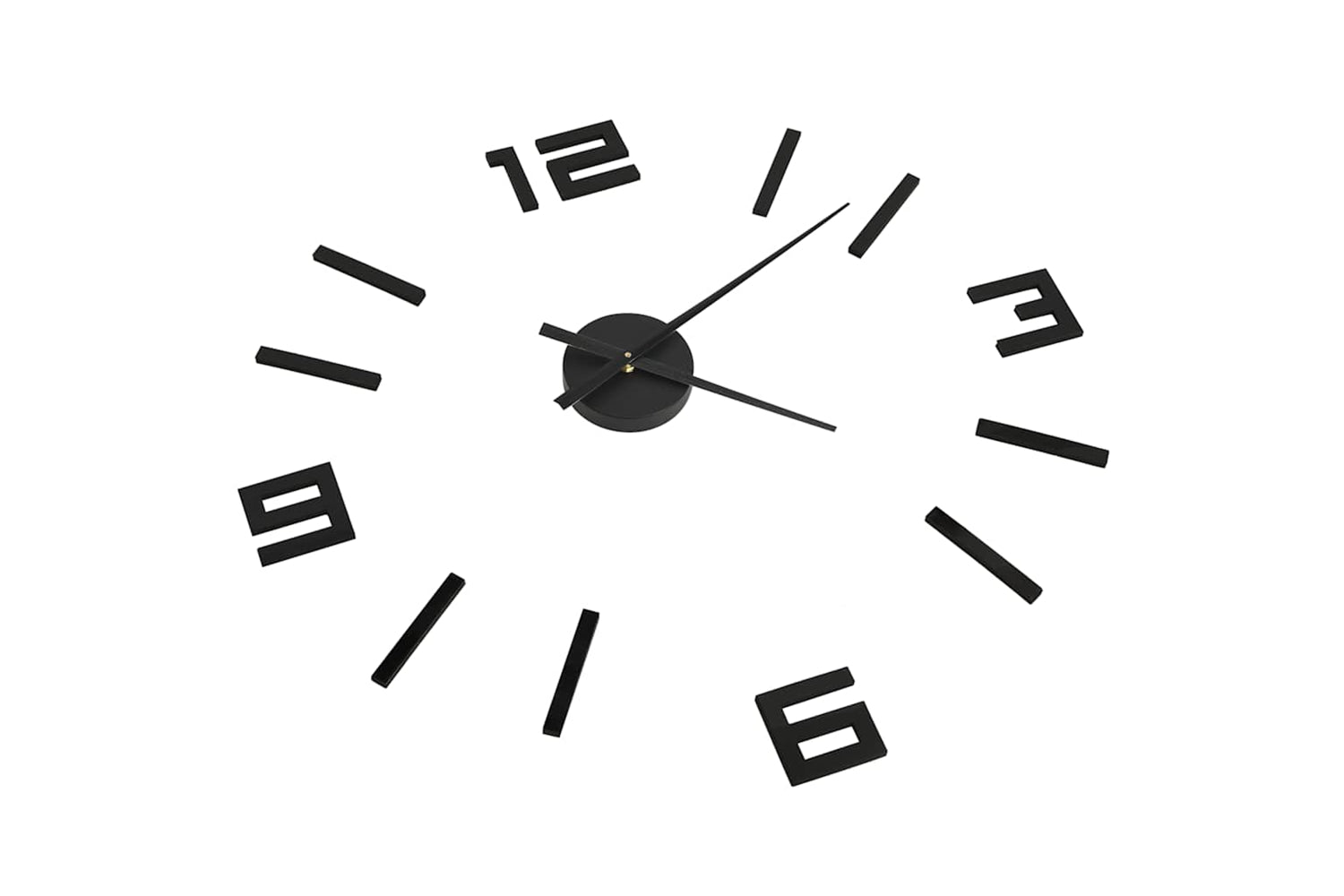 Vidaxl 3D Wall Clock Modern Design 100 cm | Black-2