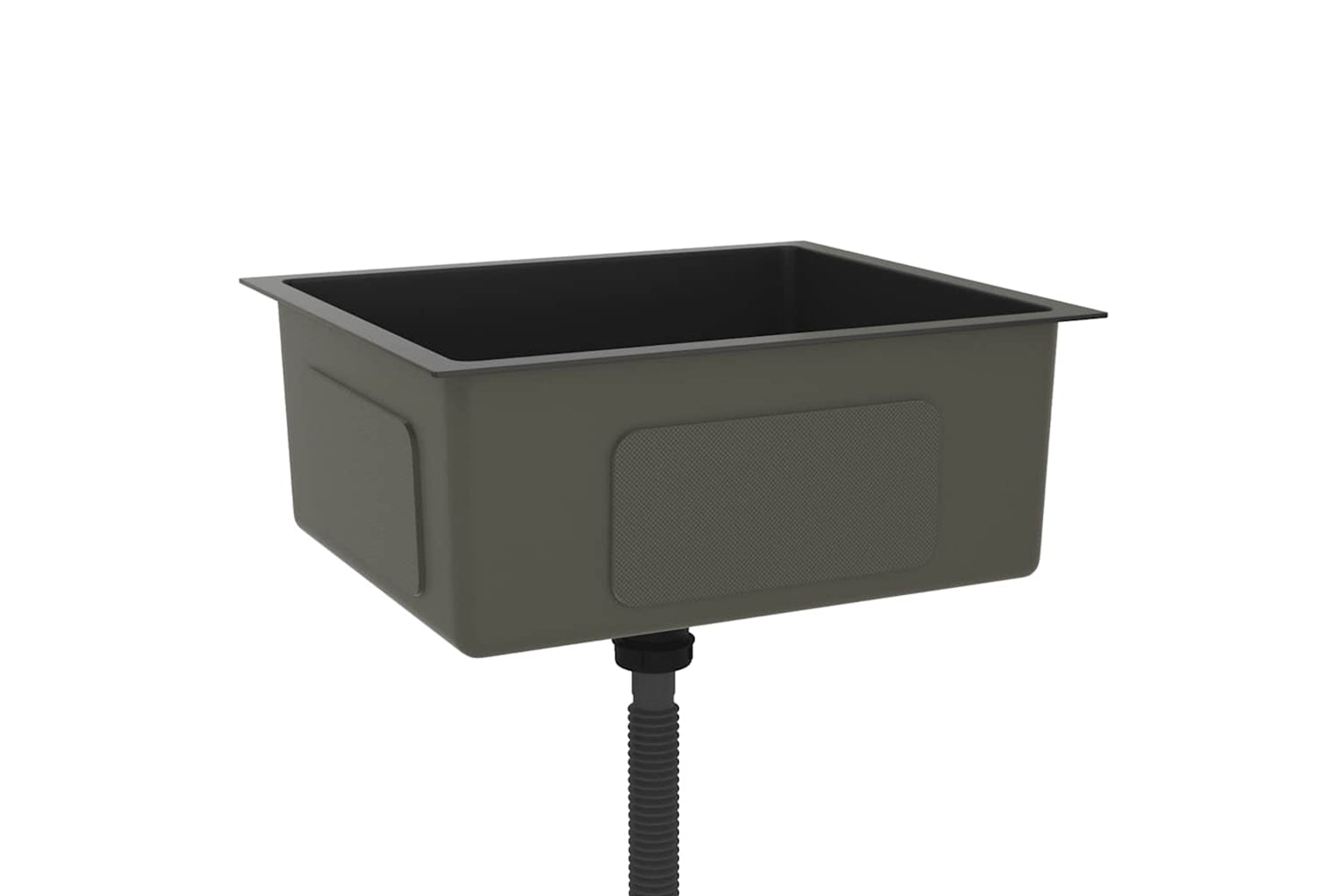 Vidaxl 51503 Handmade Kitchen Sink Black Stainless Steel-3