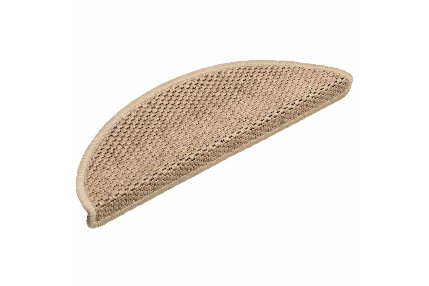 vidaXL 326867 Stair Mats Self-adhesive Sisal-look 15 Pcs 56x17x3cm Sand-2