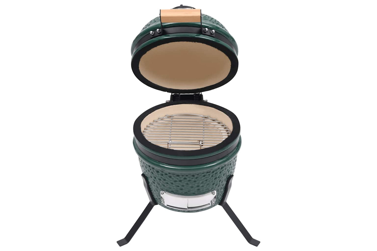 Vidaxl 2-in-1 Kamado Barbecue Grill Smoker Ceramic 56 Cm Green-2