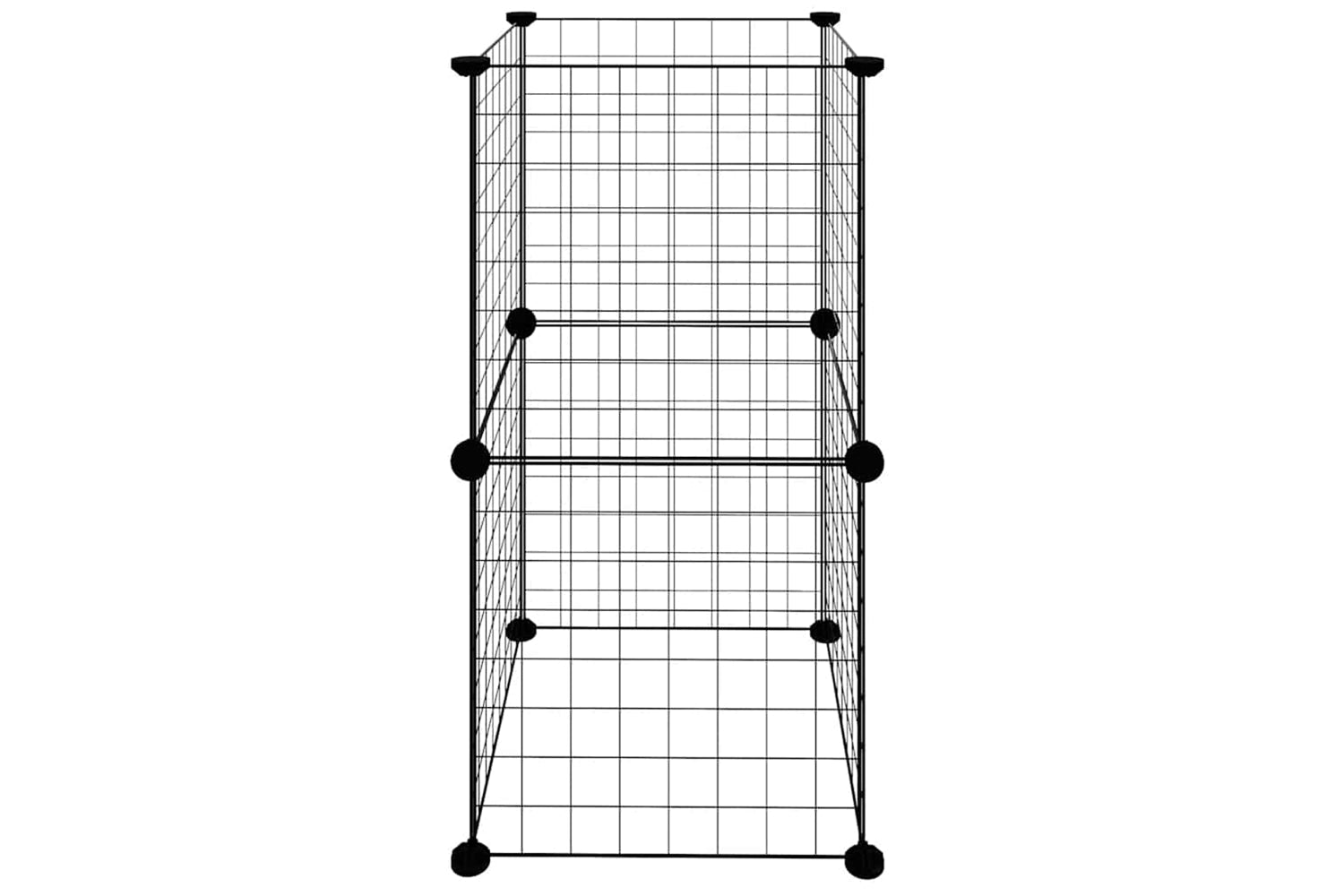 vidaXL 3114031 8-panel Pet Cage Black 35x35cm Steel-3