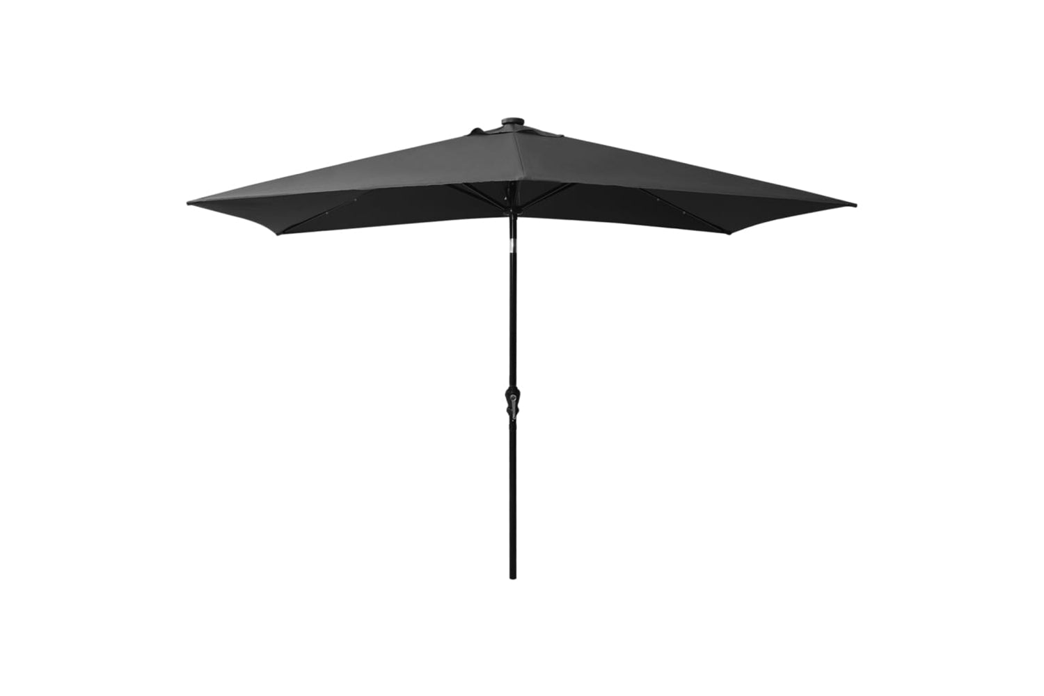 Vidaxl 313788 Parasol With Leds And Steel Pole Anthracite 2x3 M-3