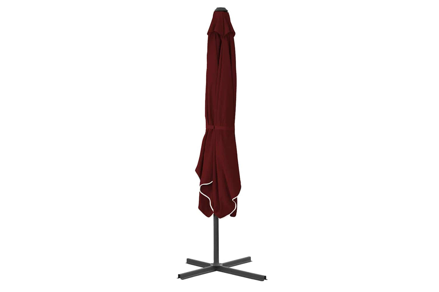 vidaXL 312514 Outdoor Parasol With Steel Pole Bordeaux Red 250x250x230cm-3