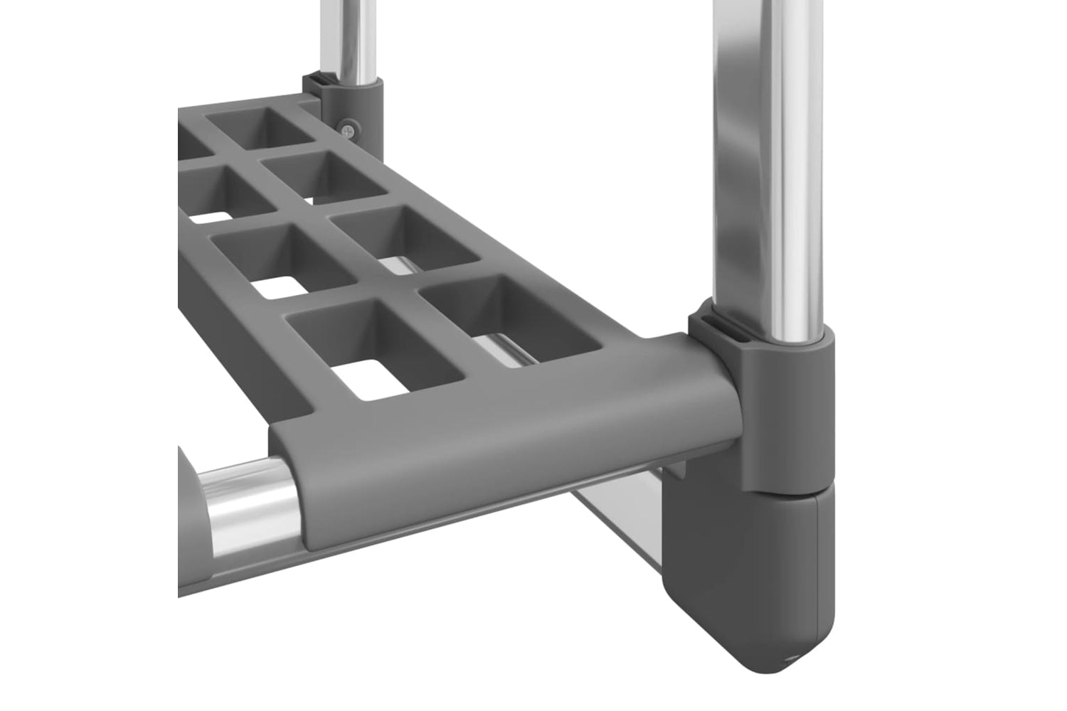 vidaXL 344385 3-tier Clothes Rack Silver 59x29x192cm Aluminium-5
