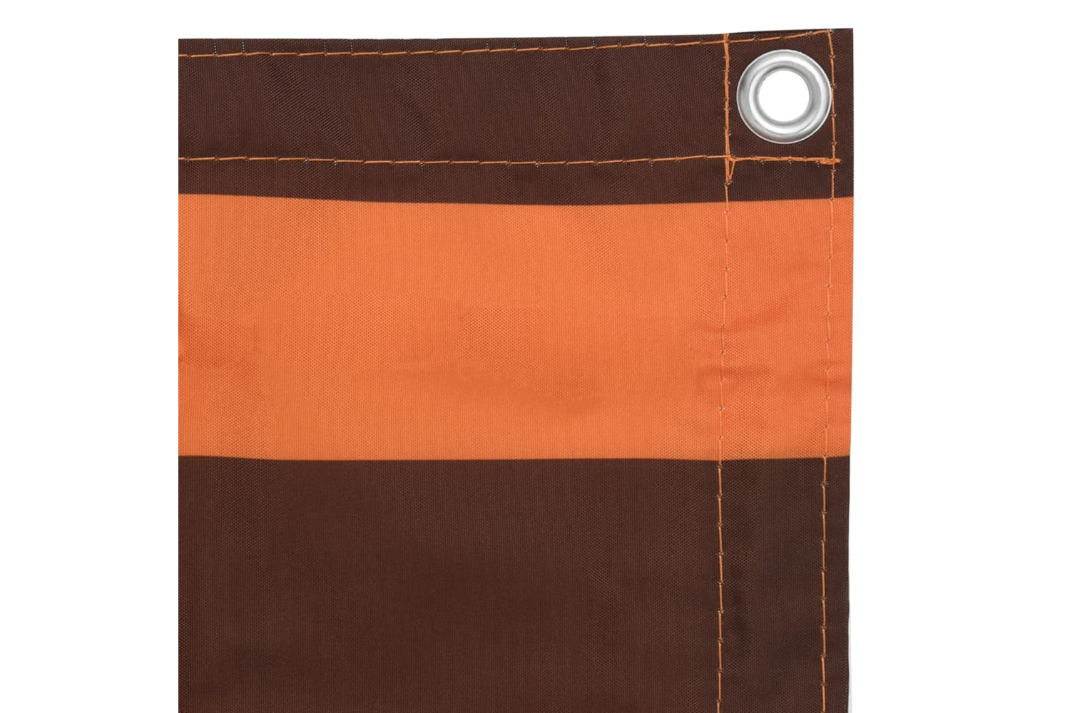 vidaXL 134927 Balcony Screen Orange And Brown 75x600cm Oxford Fabric-3