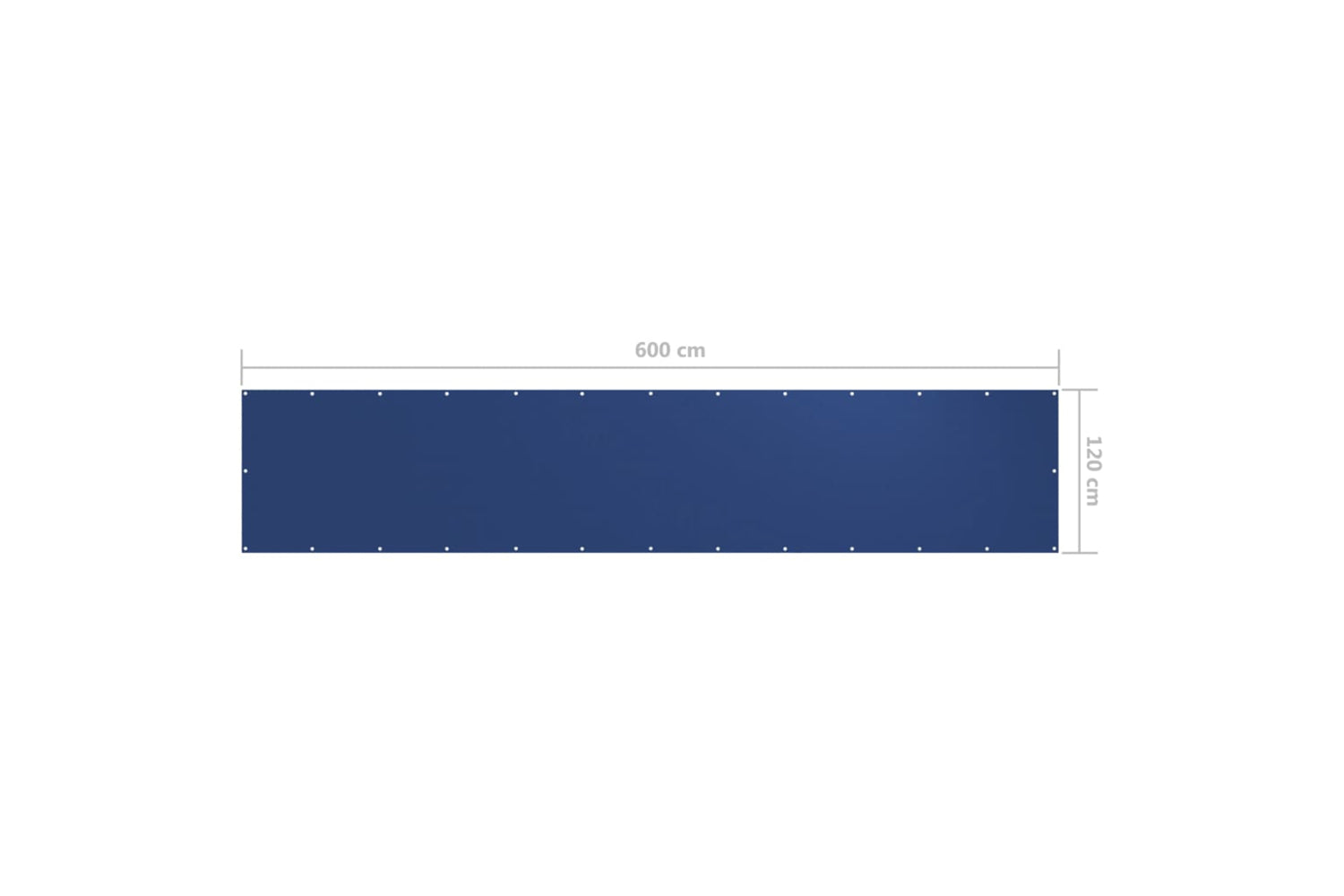 vidaXL 135019 Balcony Screen Blue 120x600cm Oxford Fabric-5
