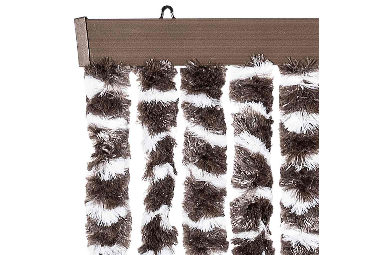 vidaXL Insect Curtain Brown And White 56x185cm Chenille-3