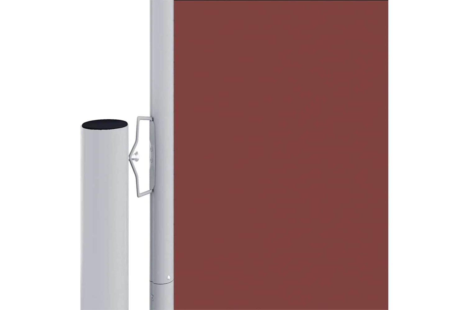 vidaXL 318057 Retractable Side Awning Brown 117x1200cm-2