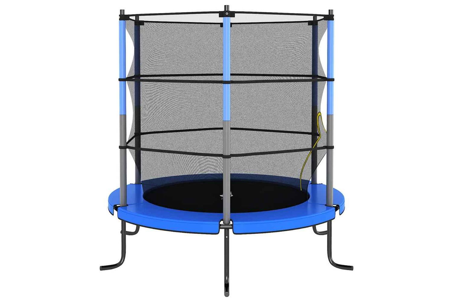 Vidaxl Trampoline With Safety Net Round 140x160 Cm Blue-3